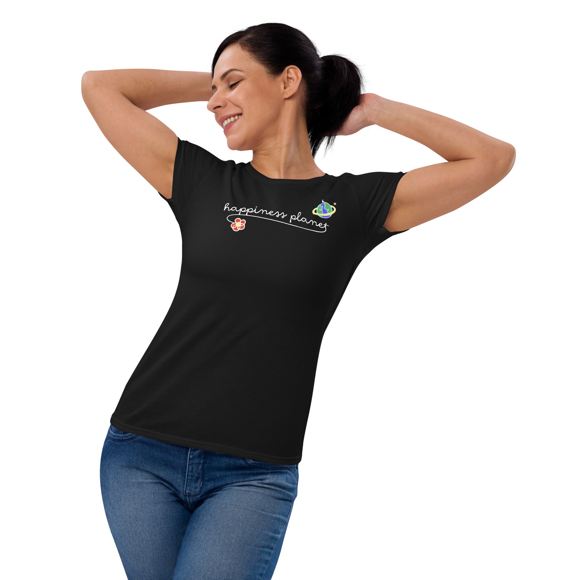 Happiness Planet Logo T-shirt, Feminine Fit
