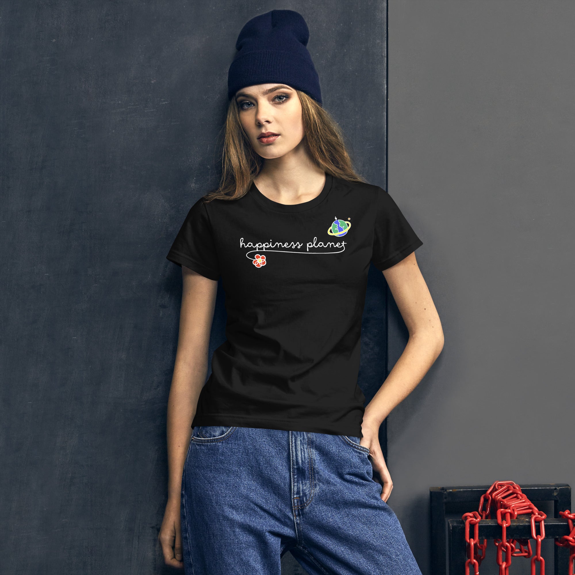 Happiness Planet Logo T-shirt, Feminine Fit