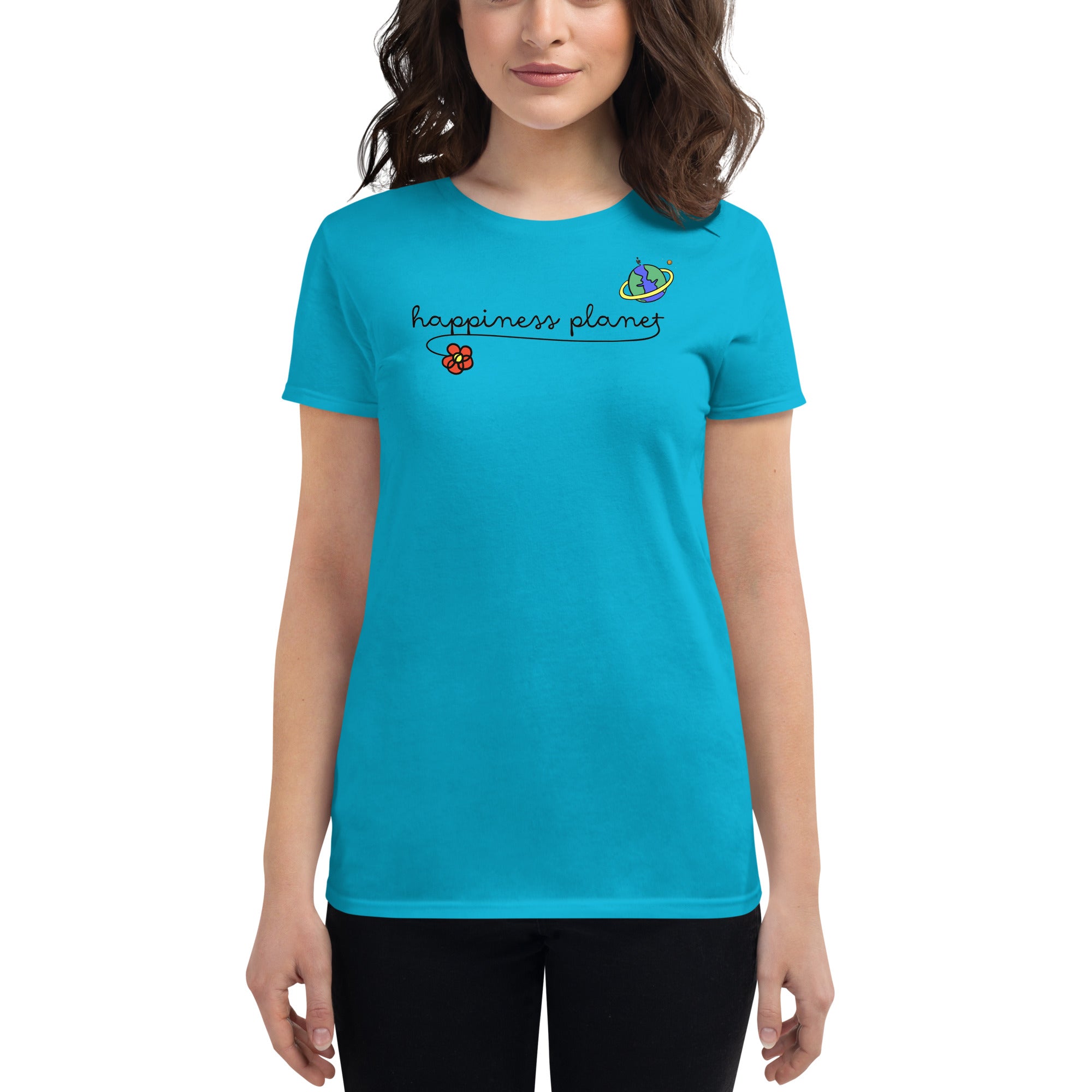 Happiness Planet Logo T-shirt, Feminine Fit