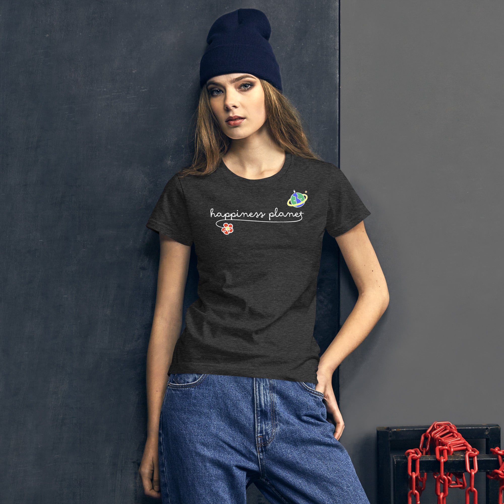 Happiness Planet Logo T-shirt, Feminine Fit