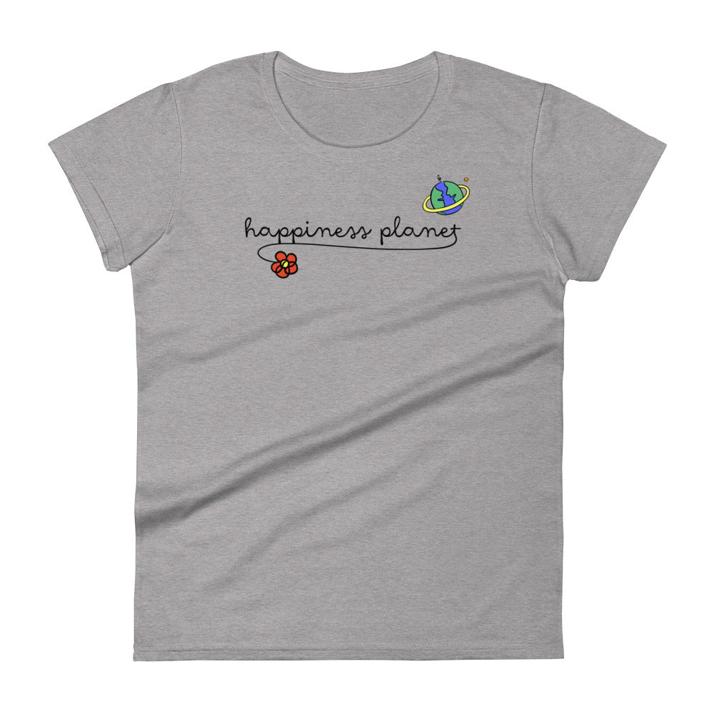 Happiness Planet Logo T-shirt, Feminine Fit