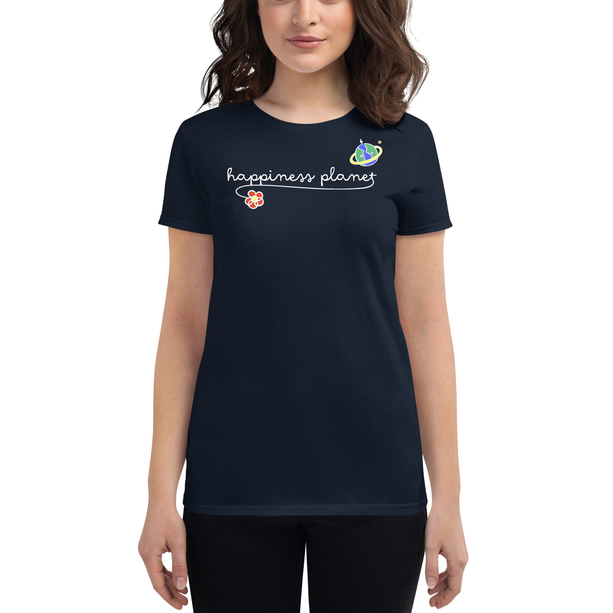 Happiness Planet Logo T-shirt, Feminine Fit