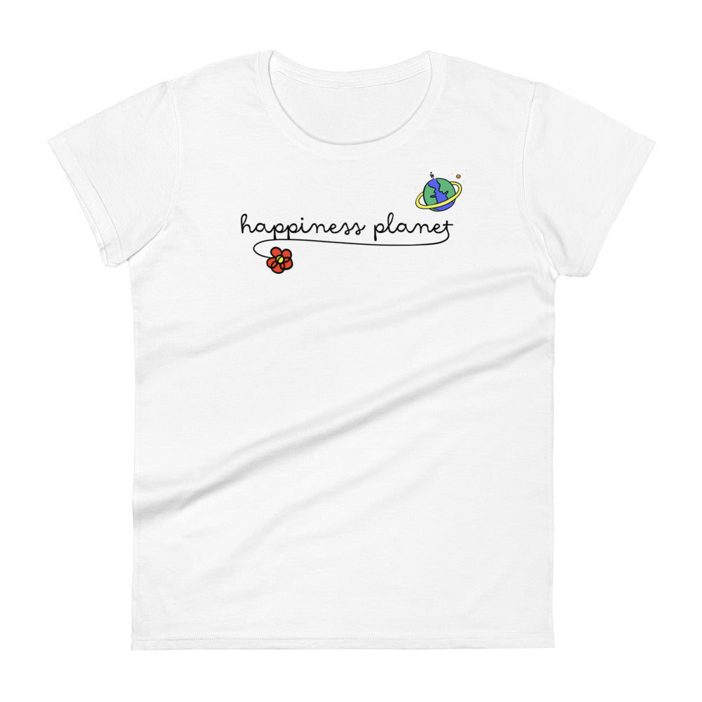 Happiness Planet Logo T-shirt, Feminine Fit